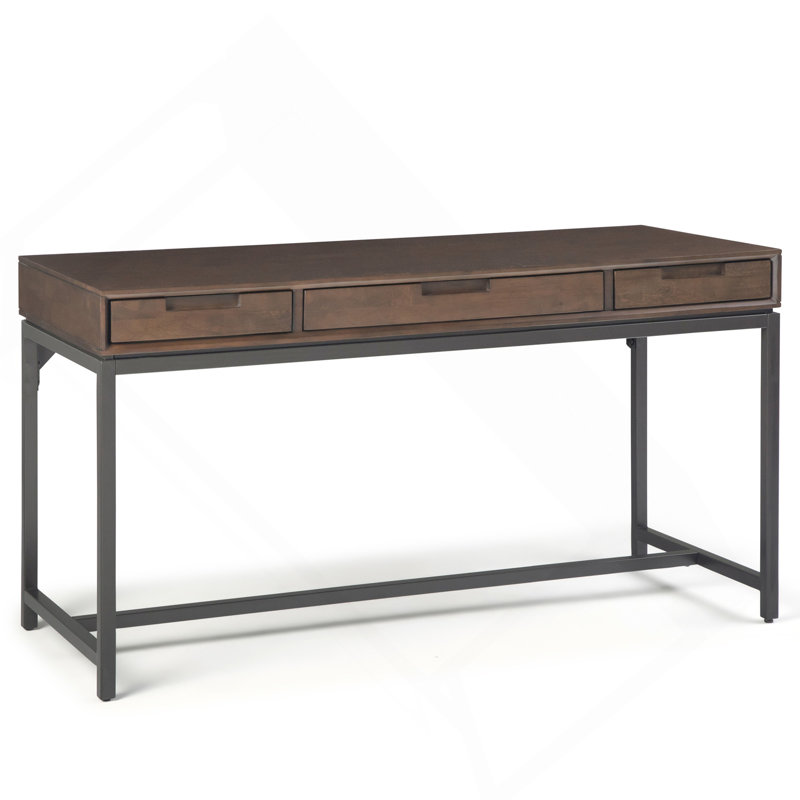 Bureau Mid-Century Banting - brun noyer, Marron clair