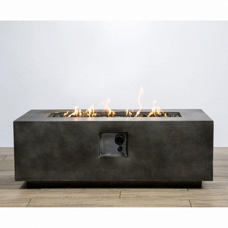 Concrete Propane/Natural Gas Fire Pit Table