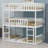 Triple Wood Bunk Bed, With Ladders, Guardrails Detachable Bunk Bed-322936120