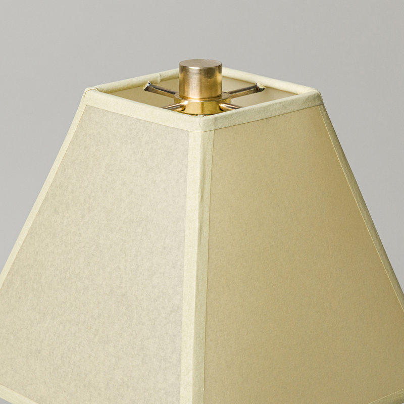 Osen Table Lamp, Faint Green, Obsidian, 18" H x 7.5" W x 7.5" D