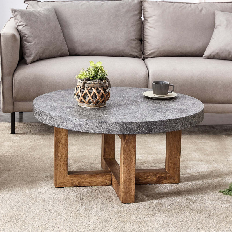 Table basse ronde moderne, une table basse circulaire rétro moderne, convient aux salons