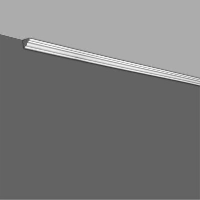 Outwater 10 Pack 48 Inch Crown Moulding, 5/8" Face X 5/8" High X 5/8" Projection – Primed White High Density Polystyrene Decorative Trim For Walls & Ceilings