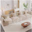 Canapé modulaire Free Free, canapé modulaire 4 places en tissu chenille confortable, canapé modulaire, chenille café clair-1836388838