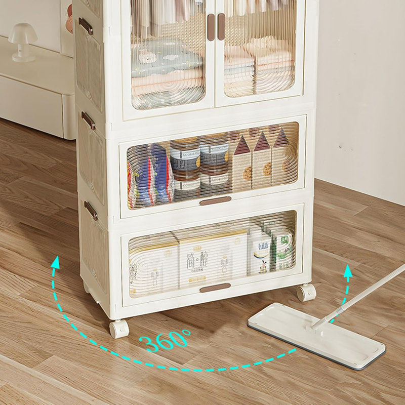 Plastic Single Storage Cabinet ( 78.7cm H x 27.56cm W x 16.34cm D)