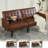 Demeo 65" Vegan Leather Convertible Sofa-912399515