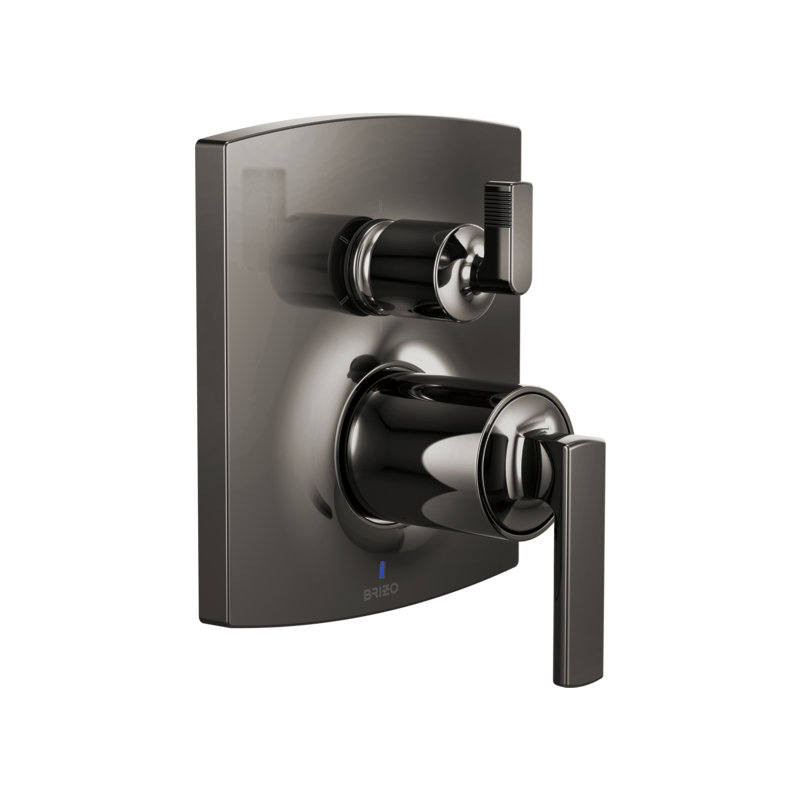 Kintsu® Pressure Balance Valve, Brilliance Black Onyx, Lever