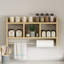 Tablette murale moderne, couleur saphir, 25,0 po x 13,8 po x 5,7 po | 100% panneau de particules enduit de mélamine, épaisseur: 0,7 pouce | Design scandinave, solution de rangement élégante pour la maison et le bureau-102349904