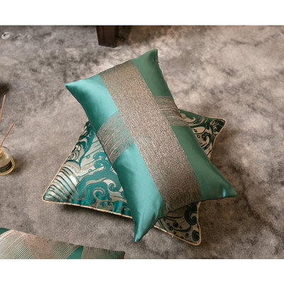 Satin Style Nordic Lumbar Pillow Cover