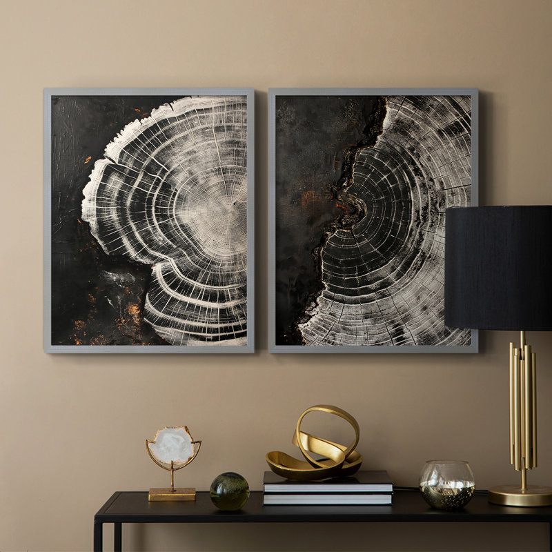 ABSTRACT Series CXC III - Reproduction encadrée de qualité supérieure - prête à être accrochée - aucun clou requis - aucun clou requis