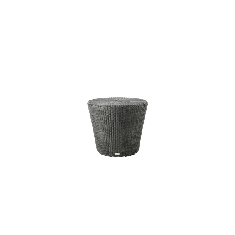 Kingston Outdoor Round Side Table, Graphite