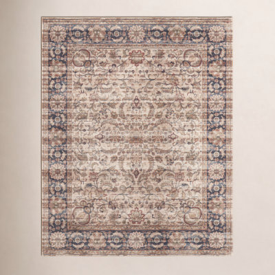 Ivory Traditional Persian Oriental Rug