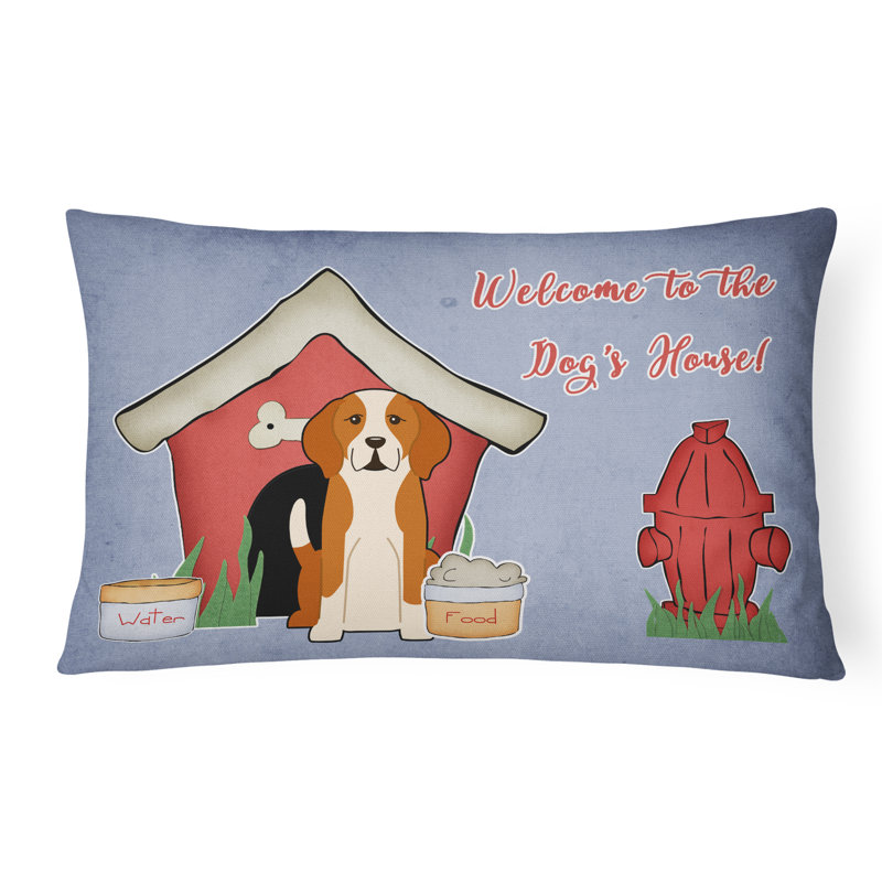 Coussin lombaire d’intérieur/d’extérieur contemporain maison pour chien fait main