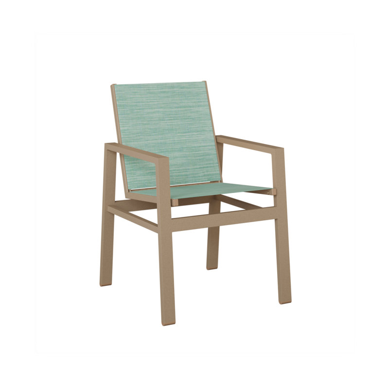 Chaise de salle à manger en chêne Ohlson, Paysage marin, Aluminium, chêne, veine de bois