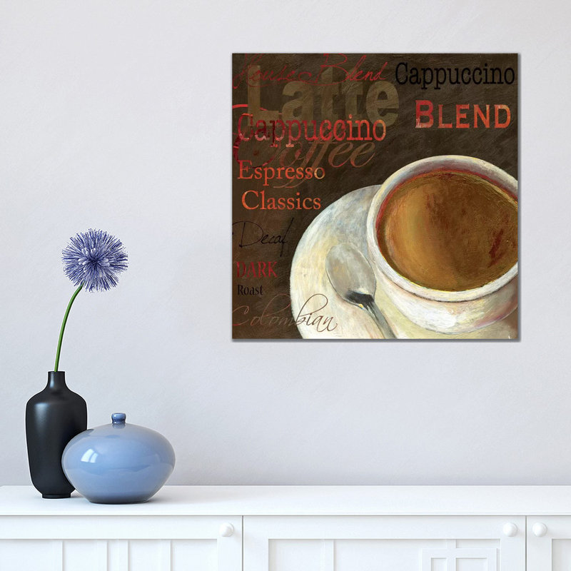 Cappuccino by Aimee Wilson - Wrapped Canvas Painting, 45.72 cm H x 45.72 cm W x 3.175 cm D
