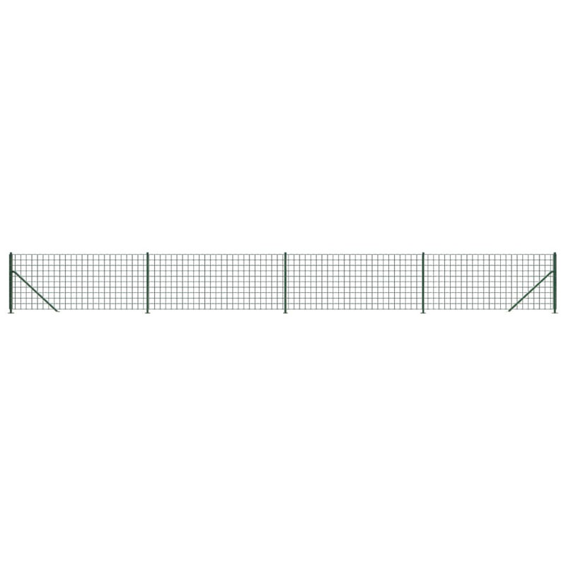 Annandale Green Metal Fence Panels, 1000cm W