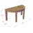 The Original 31.5" Half-Moon Teak Shower Bench