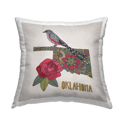 Polyester Throw Square Indoor/Outdoor Pillow Cover & Insert