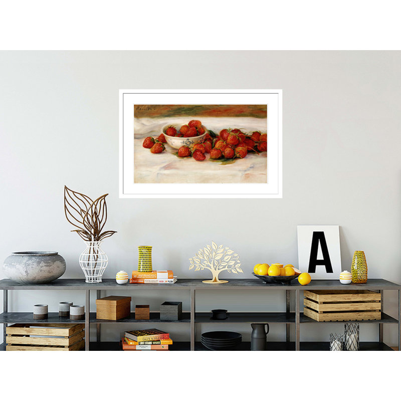 «Strawberries» par Pierre-Auguste Renoir, impression giclée encadrée, H 27,59 po x l 41,5 po