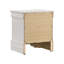 2-Drawer Nightstand With Bracket Feet, White