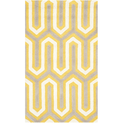 Ellicott Hand Tufted Wool Geometric Rug