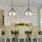 4 - Light Chandeliers 22.05'' Dimmable Modern Drum Chandelier With Glass Shade Dining Room Chandelier