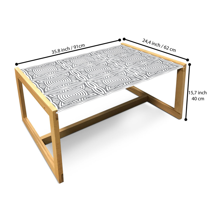 Jailee Sled Coffee Table, 90cm H x 62cm W x 40cm D