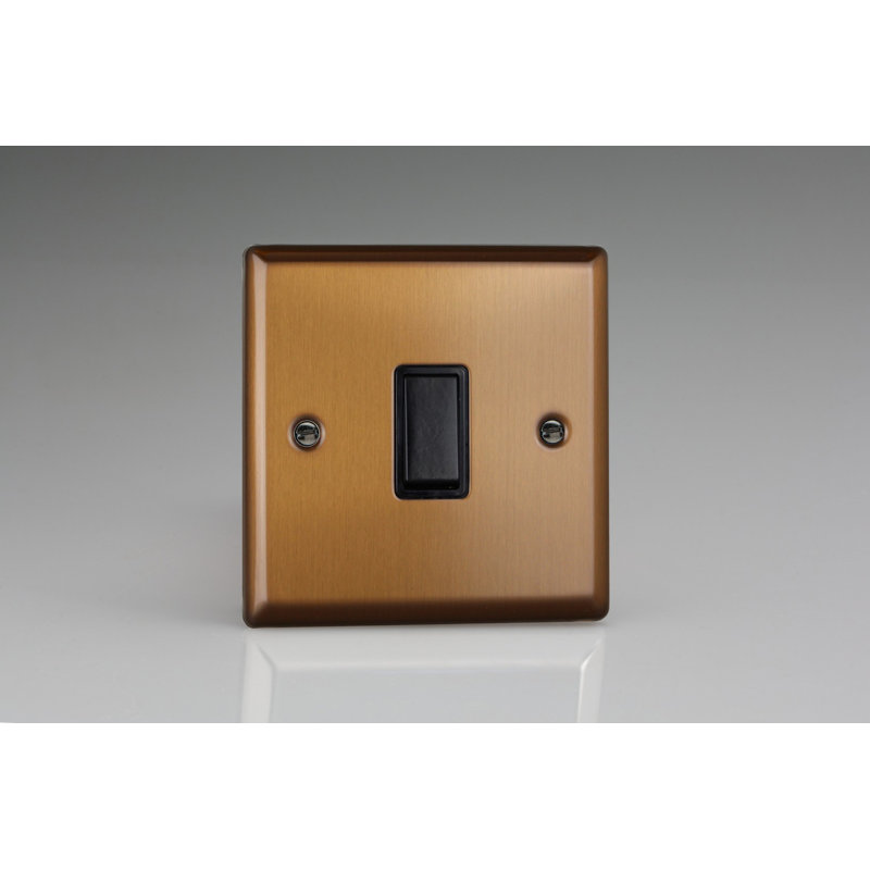 Wall Mounted Light Switch, Bronze/Black