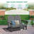 Creaghan 49" W Folding HDPE Double Adirondack Chair-1800254085