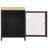 Bedside Cabinet 15.7" x 11.8" x 20.9" Solid Rough Mango Wood