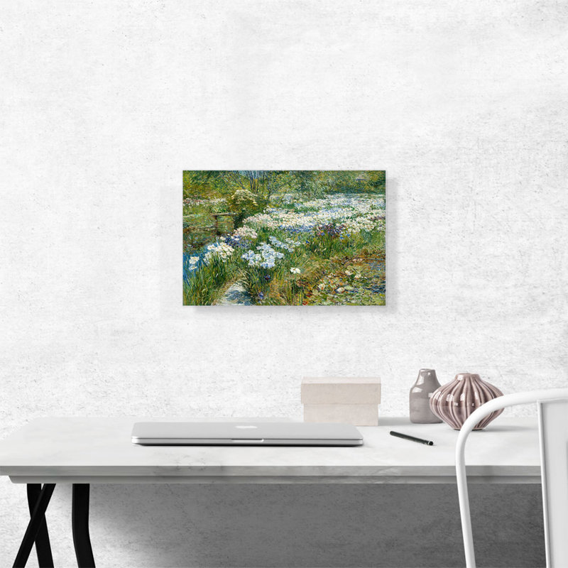 Le jardin d'eau - 1909, H 12 po x l 18 po x P 1,5 po