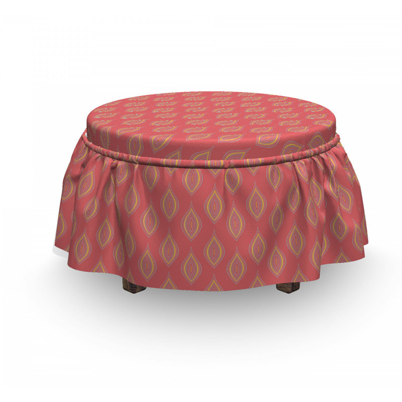 Housse pour repose-pieds ogee motifs