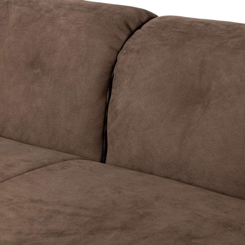 Santino Sofa-86", Nubuck Cigar