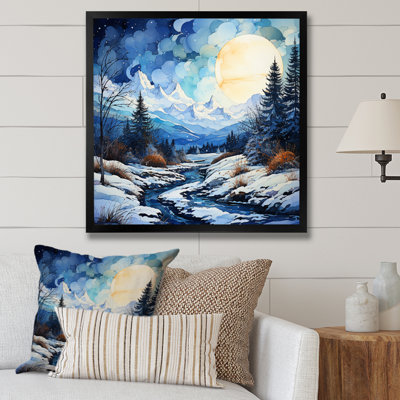 Winter Snowy Peaks VII - Paysages, décoration murale