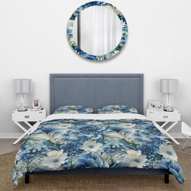Literie à motif cachemire brise côtière I, Housse de couette simple + 1 taie décorative stan