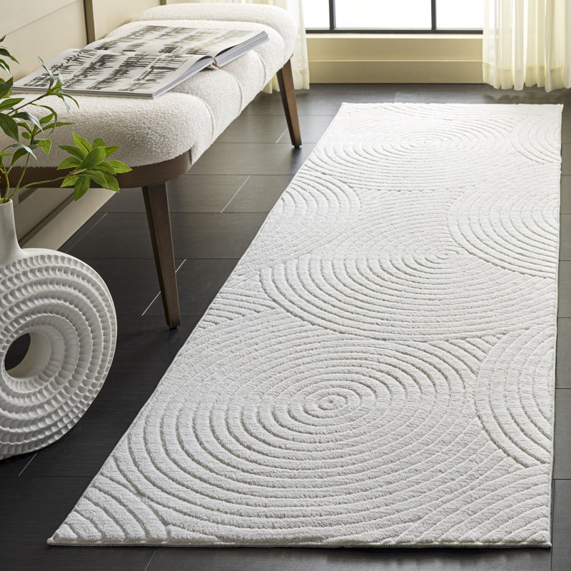 Tapis géométrique lavable à la machine Versailles 667 Performance, Rectangle de 6 pi x 9 pi