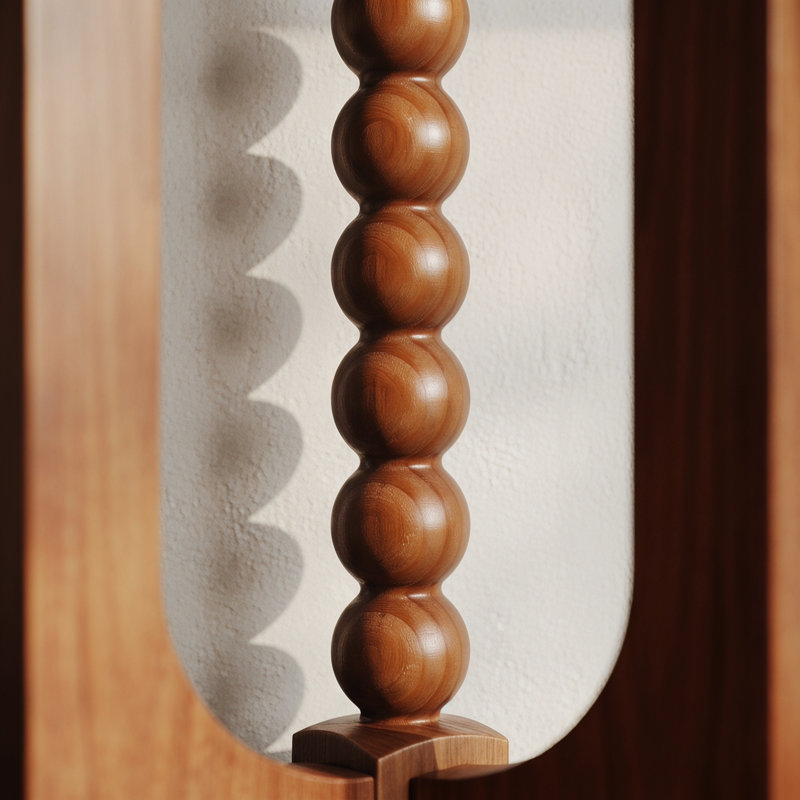 Console élégante de 59 po pour le salon - Console rustique avec pieds sphériques uniques, table d'appoint laquée noire et brune pour le vestibule, le couloir ou le dossier du canapé