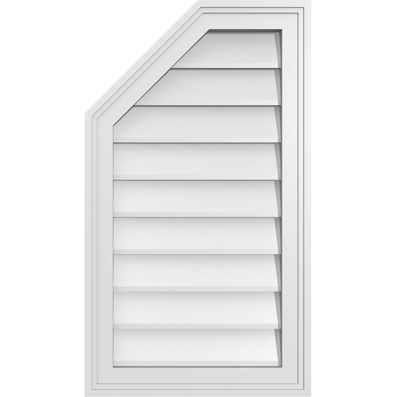 Évent en demi-octogone supérieur à montage en surface Signature, H 1,5 po x L 16 po x l 28 po