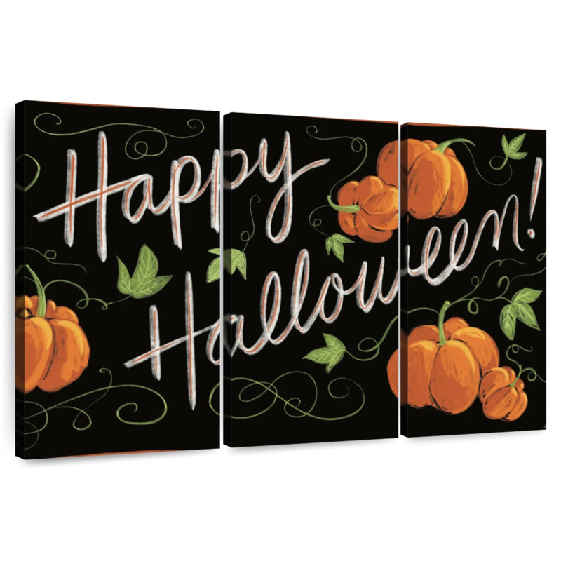 Lelend Happy Halloween Pumpkin, 32" H x 50" W