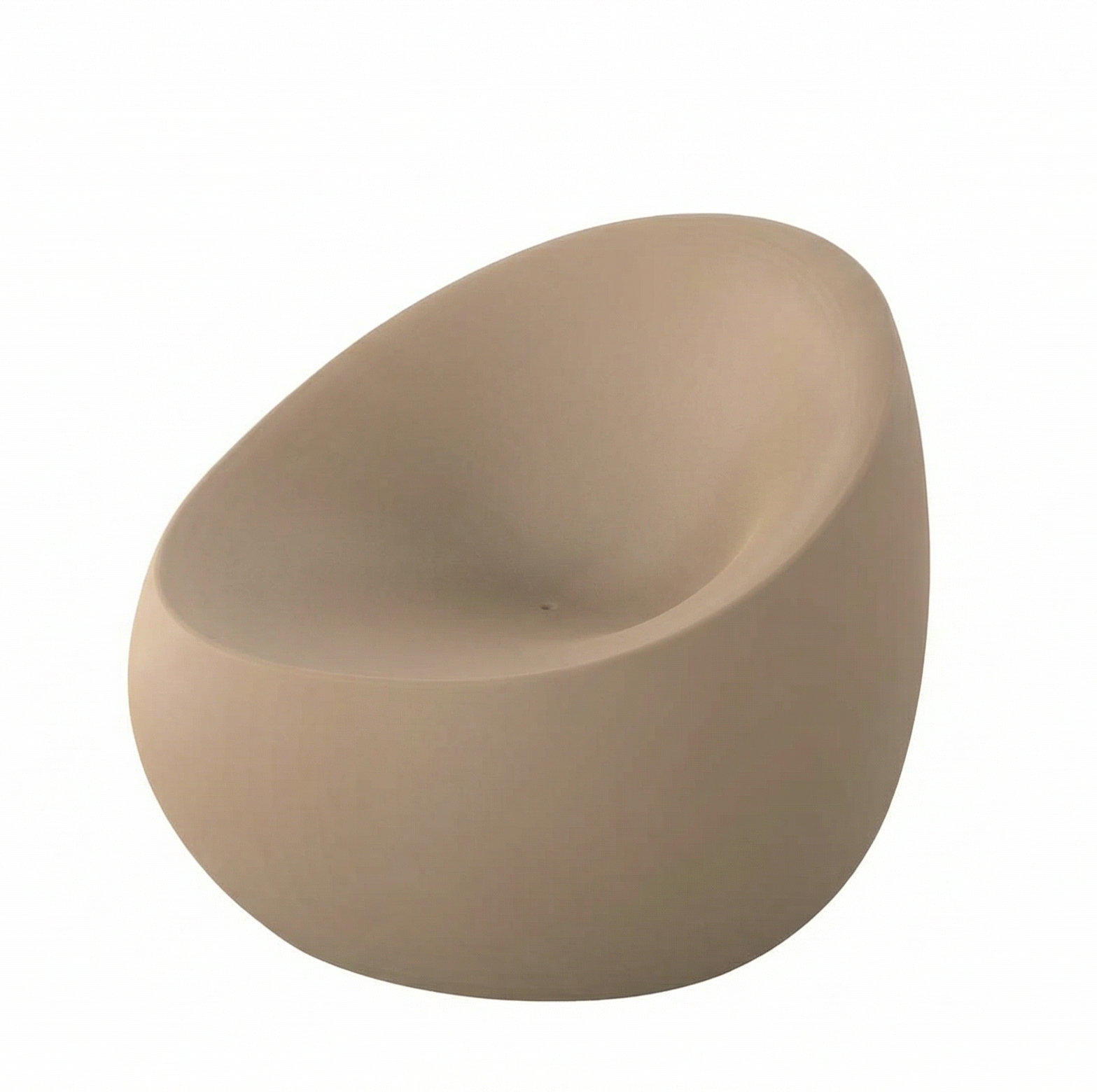 Plastic Outdoor Lounge Chair, Camel