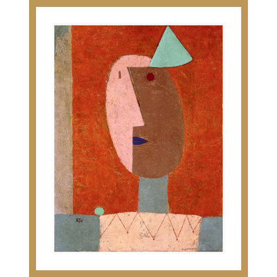 «Clown» par Paul Klee - impression giclée encadrée