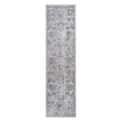 Métier à tisser et tapis 2x8 gris / argenté