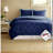 Comfortable Reversible Polyester Bedding Set, Modern Diamond Quilting For Home