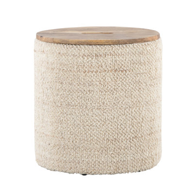 Wooden Storage Ottoman