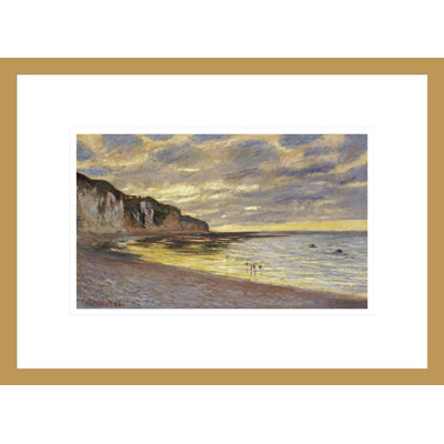 «Pointe De Lailly Maree Basse» par Claude Monet, impression giclée encadrée