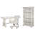 3 Pieces: Desk, Chair, Bookcase selected