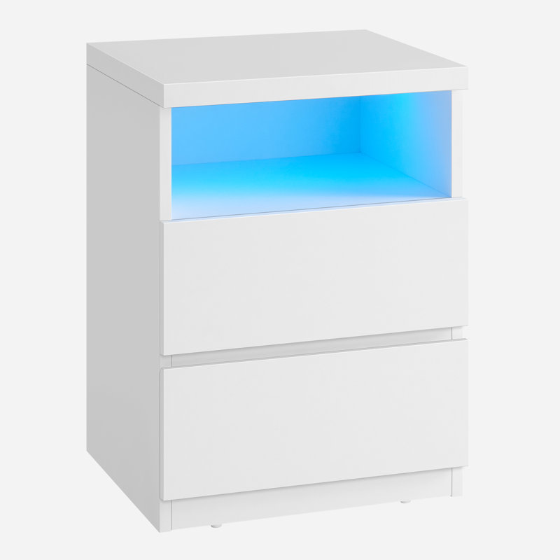 Keyle Nightstand with Adjustable LED Light