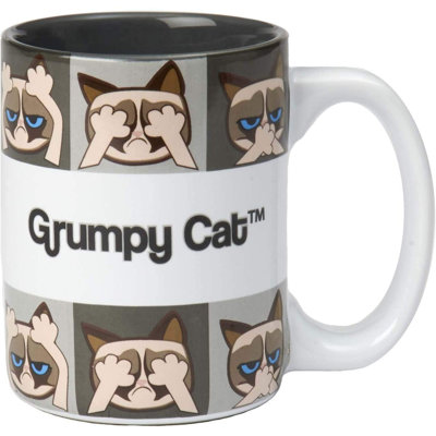 Grande tasse à café pour chat grumpy
