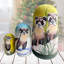 3 Piece Raccoon Matreshka Nesting Doll Set