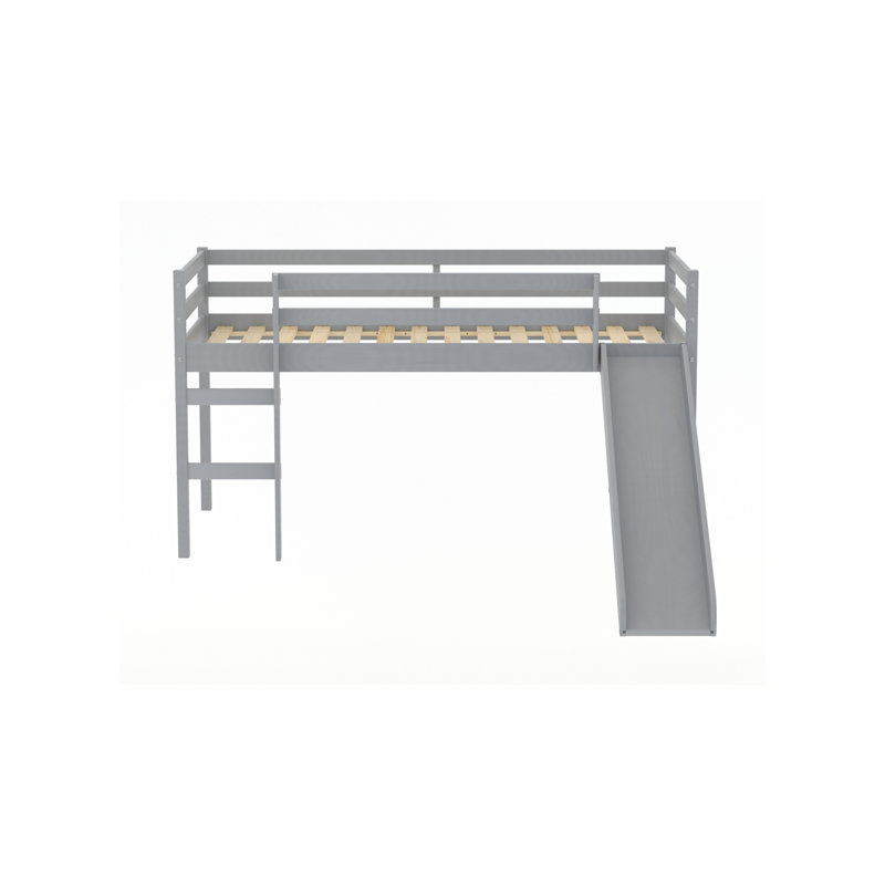 Single (3') Loft Bed by Harriet Bee, Grey