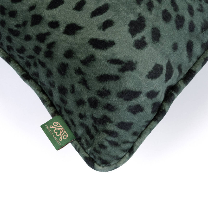 SAVANNA Velvet Medium Piped Cushion - Lobelia